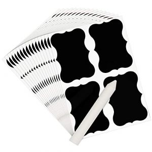 Creative Home 160 Etiquettes Réinscriptibles au Tableau Noir