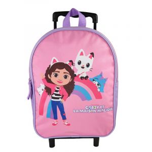 Bagtrotter - gabby et la maison magique - sac à dos scolaire à roulettes -