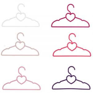 Linnea Lot de 6 cintres enfant coeur multicolores