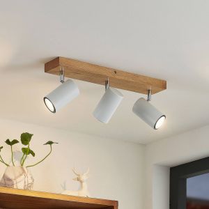 Lindby Maniva spot pour plafond, à 3 lampes, blanc