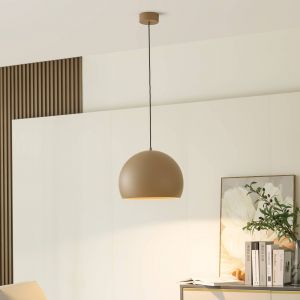 Led Suspension 'Lythara' en aluminium pour salon & salle à manger - brun clair