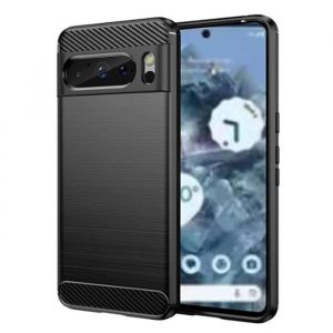 Xeptio Coque brossée noire Google Pixel 8 Pro 5G Carbon Fiber Antichoc protection Google Pixel 8 Pro 5G