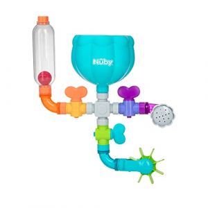 Nûby Wacky Waterworks – Jouet de Bain avec Ventouse - Développement Cognitif pour Les Enfants - Jouet d’Eau interactif - Amusant et éducatif - 3 Plus Ans