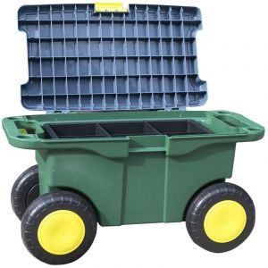 AIDAPT Chariot à outils de jardin et siège