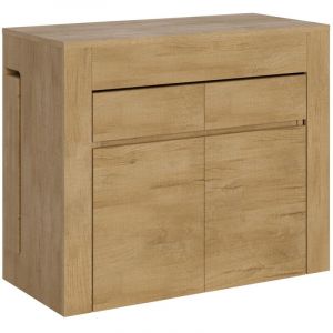 Itamoby - Console extensible 90x42/302 cm Evolve Quercia Natura avec banquette inférieure et supérieure
