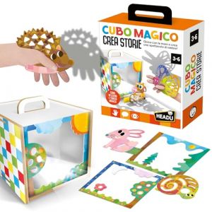 Headu Cube Magique Créer des Histoires Créez Et Projetez Votre Spectacle It57267 Jeu Éducatif pour Enfants 3-6 Ans Fabriqué en Italie
