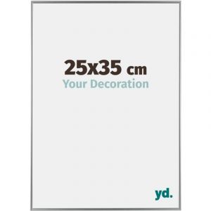 Yd. - Cadre photo 25x35 - Argent Brillant - Plastique - Evry