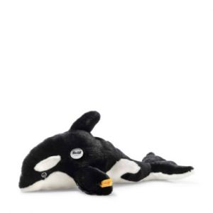 Image de Steiff Orca Ozzie noir/blanc, 37 cm