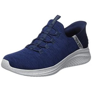 Skechers Homme Ultra Flex 3.0 Right Away Sneakers,Sports Shoes, Navy Mesh/Trim, 44 EU