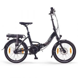 Vélo électrique pliant NCM Bikes Paris Max N8R Noir - 20", 250W, Batterie amovible 36V 14Ah
