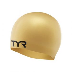 TYR Bonnet de bain Solid Solicone doré