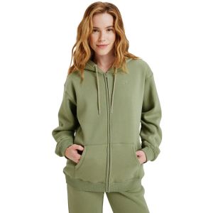 Roxy Surf Stoked Zipped Brushed Sweat &agrave; capuche zipp&eacute; vert