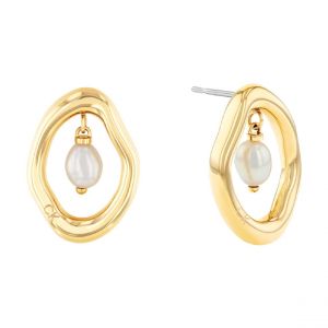 Boucles oreilles Calvin Klein Edgy Pearls - 35000562 Acier Doré
