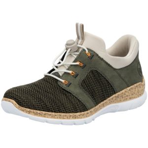 Rieker Femme N42g4 Mocassin, Vert, 37 EU