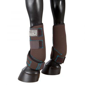 Pfiff Guêtres de dressage fermées soft - Marron - Taille XL