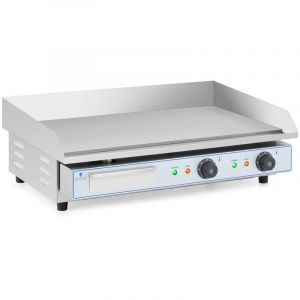 Image de Royal Catering RC-EG001 Plancha Électrique Professionnelle en INOX pour Restaurant De Table Double 2 Feux 73 x 40 cm