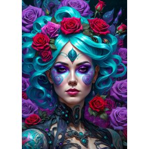 Gothic Flowers Portrait