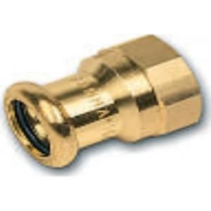 SANHA-Press 182702212 - Manchon mixte bronze à sertir femelle D22-15X21 sachet de 10 pièces