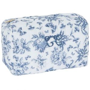 Tartine et chocolat Trousse de Toilette - Toile de Jouy Bleu