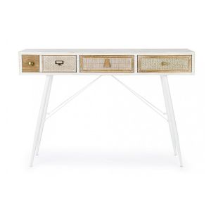 Image de Hellin Console en bois 3 tiroirs