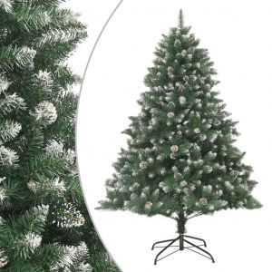 VidaXL Sapin de Noël artificiel avec support 210 cm PVC