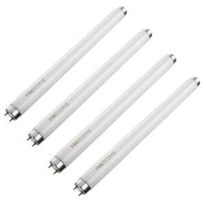 Pack ELECTRIS 4x Tube De Rechange 10W Pour Destructeur d'insectes ELKC288NW Blanc
