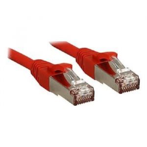 Lindy Câble réseau en cuivre 6A S/FTP LSOH 500MHz 2 m - Rouge