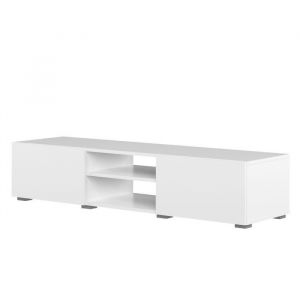 Symbiosis Meuble TV LIME 2 portes - Blanc - 140 cm