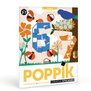 Poppik Poster et stickers panorama Chiffres 123