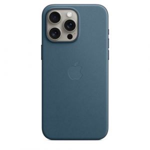 Apple Coque en tissage fin avec MagSafe pour iPhone 15 Pro Max - Bleu Pacifique