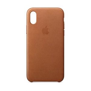 Image de Apple Coque en Cuir (pour iPhone X) - Havane