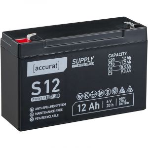 Supply S12 agm 6V Batterie de plomb 12Ah - Accurat