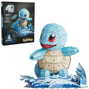 Spin Master 4D Build - Puzzle 3D Pokémon - Maquette Carapuce Pokémon 180 Pièces - Carapuce Inspiré Du Dessin Animé - Puzzle Adulte - Jeu De Construction À Collectionner - Jouet Adulte - Jeu Enfant 12 ans Et +