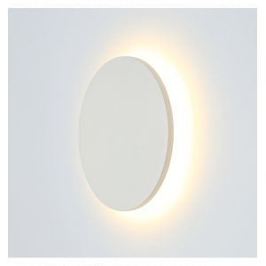 Kosilum Applique d'atmosphère ronde blanche D13 cm - Lunar