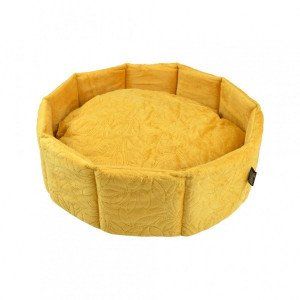 Panier rond Boho D48 cm Moutarde