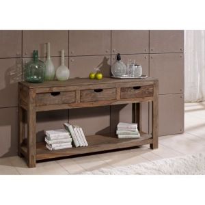 Console - Bois massif de palissandre huilé - NATURE GREY #90