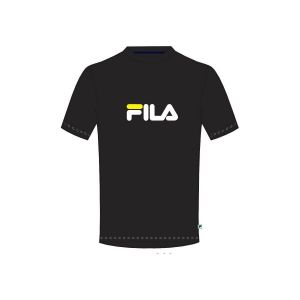 FILA Logo T-shirt Hommes - Noir, Blanc