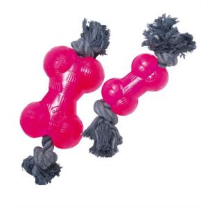 Jouet pour chien Gloria Os S 9 cm Rose