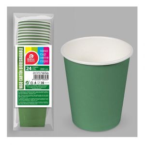 No Name 24 VERRES EN CARTON BIODÉGRADABLES - VERT Vert, anis Vert, Anis