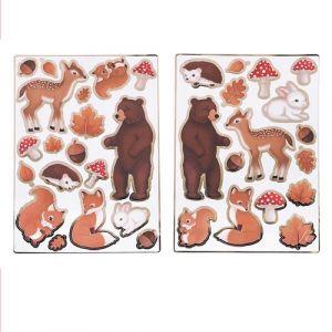 35 Stickers animaux de la forêt