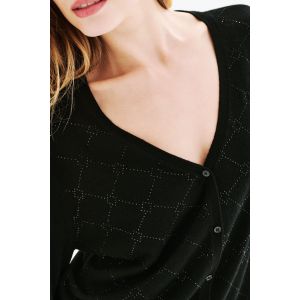 Caroll Femme 252k-mdiamond Pull, Black Beauty, L EU