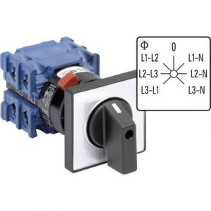 Kraus & Naimer Commutateur de voltmètre CH10 A007-624 FT2 360 ° gris, noir 1 pc(s)