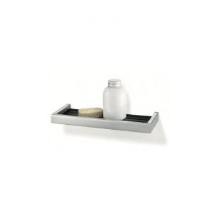 Zack Panier design inox brossé et noir rectangulaire LINEA