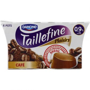 Image de Danone Taillefine Caf&eacute; - Les 4 pots de 100g