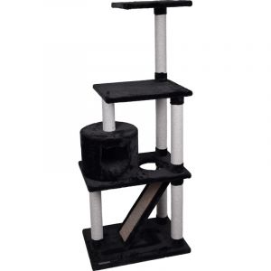 Flamingo Arbre a chat FORZA noir. 60 x 40 x 151.5 cm de hauteur.