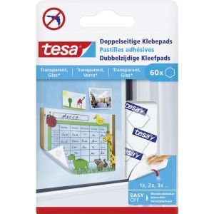 Tesa Double-Sided Adhesive Pads for Transparent & Glass