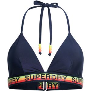 Superdry Haut de bikini Logo Triangle bleu jaune rouge femme - S