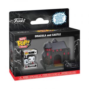 Funko Figurine Pop Universal Monsters - Bitty POP! Towns Vinyl figurine Dracula with Castle - Figurines Pop - FK88814