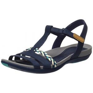 Image de Clarks Tealite Grace, Sandales Femme, Bleu (Navy), 37 EU