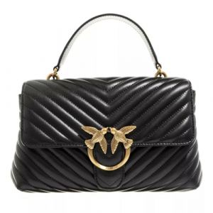 Pinko, LOVE LADY PUFF CLASSIC CL SHEE femme, Z99Q_NERO-ANTIQUE GOLD